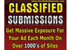 Let us Submit Your Classified Ad To 1000's Advertising Sites Now! only $39.95 a month!